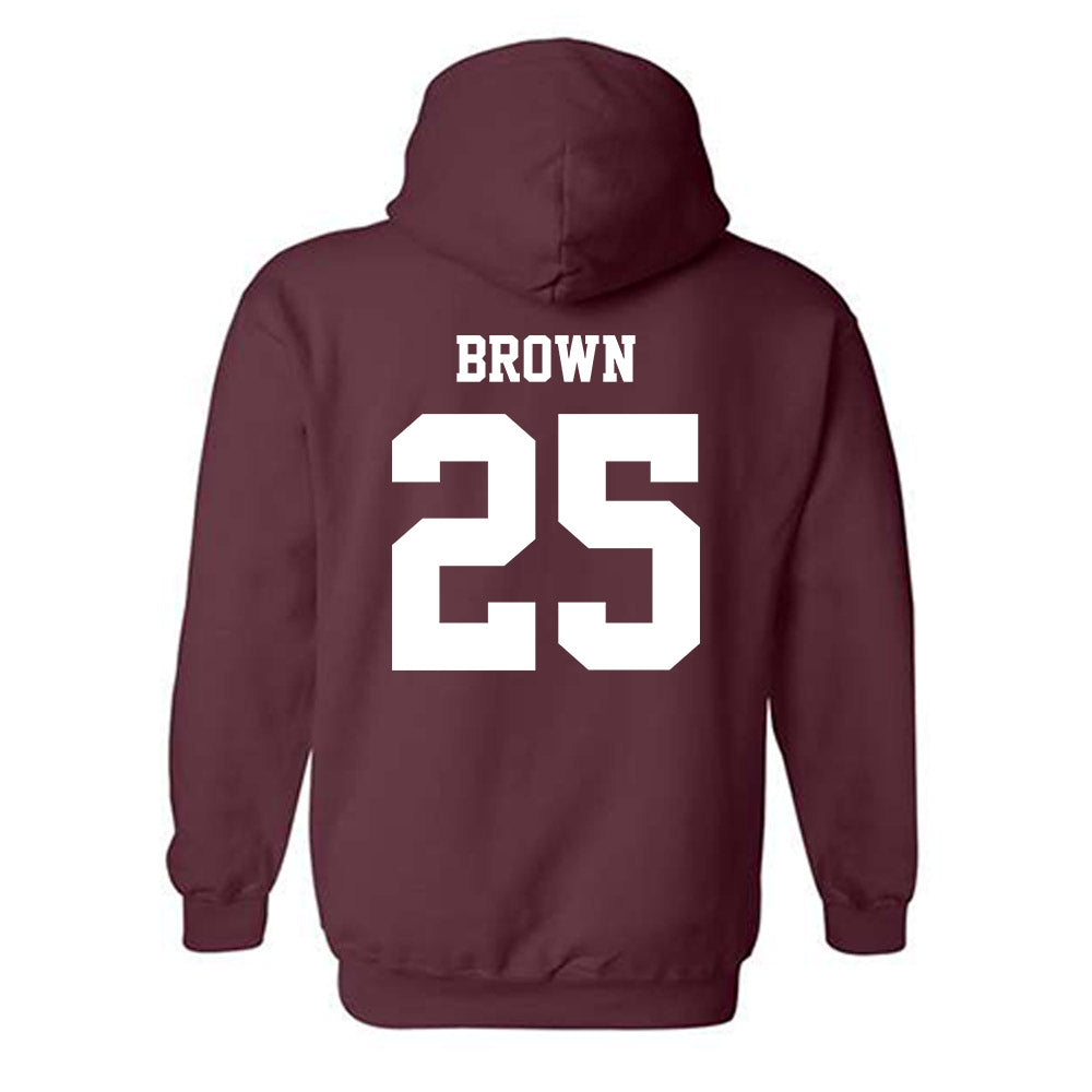 NSU - NCAA Baseball : Hunter Brown - Sports Shersey Hooded Sweatshirt-1