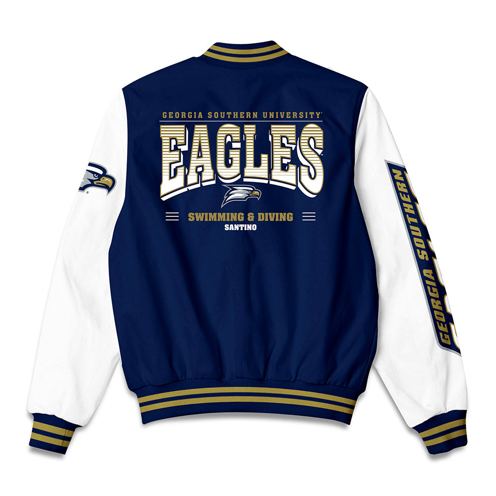 Georgia Southern - NCAA Women's Swimming & Diving : Victoria Santino - Bomber Jacket-1