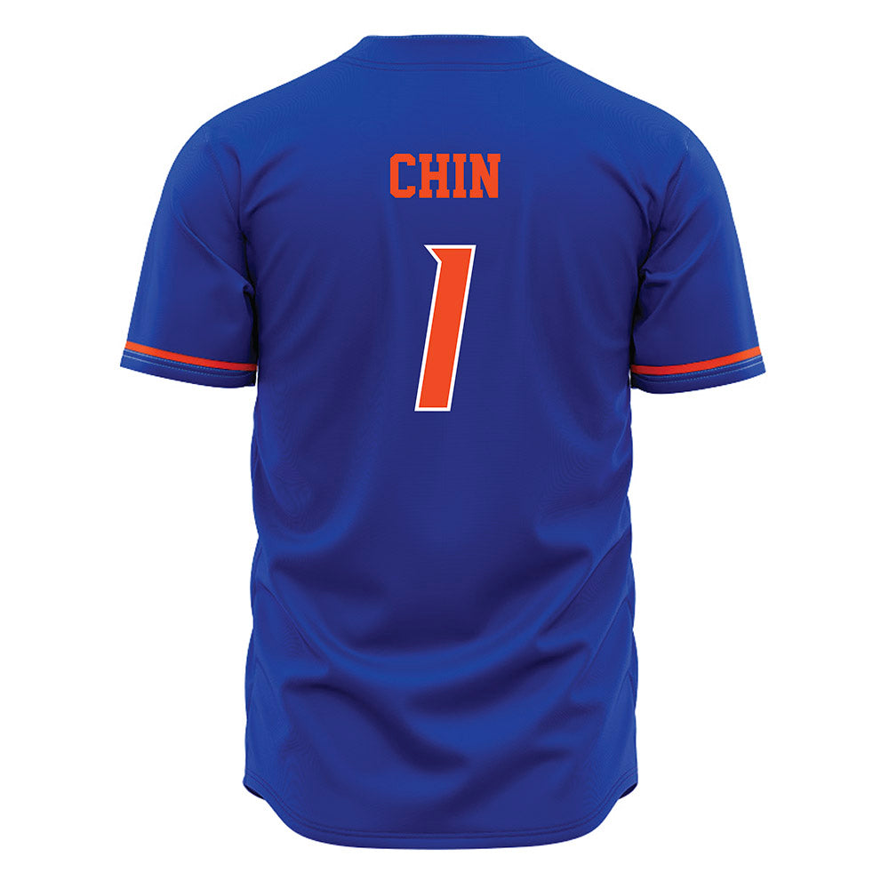 Boise State - NCAA Men's Tennis : John Chin - Blue Jersey