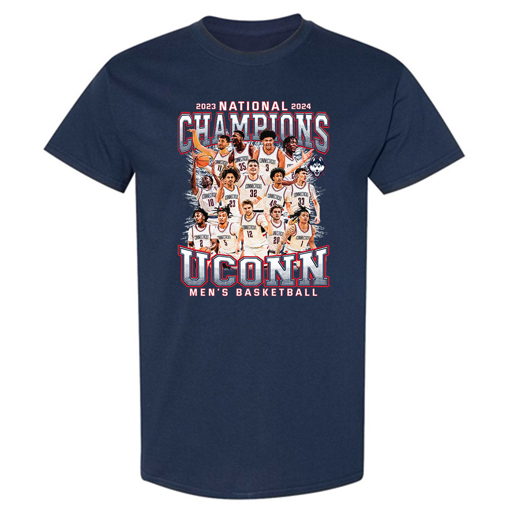 UConn - NCAA Men's Basketball : National Champions - Team Collage T-Shirt