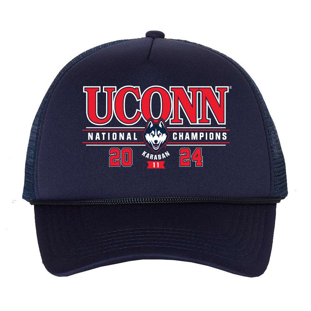 UConn - NCAA Men's Basketball : Alex Karaban - National Champions Hat