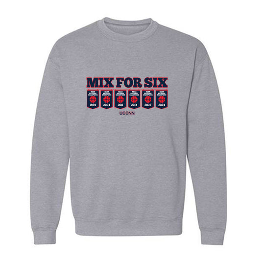 UConn - NCAA Men's Basketball : National Champs - Banner Crewneck Sweatshirt