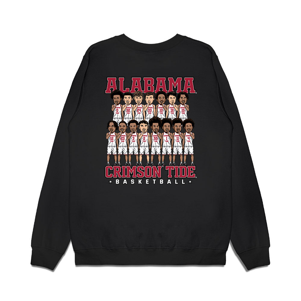 Alabama - NCAA Men's Basketball : - Team Caricature Premium Crewneck Sweatshirt-1