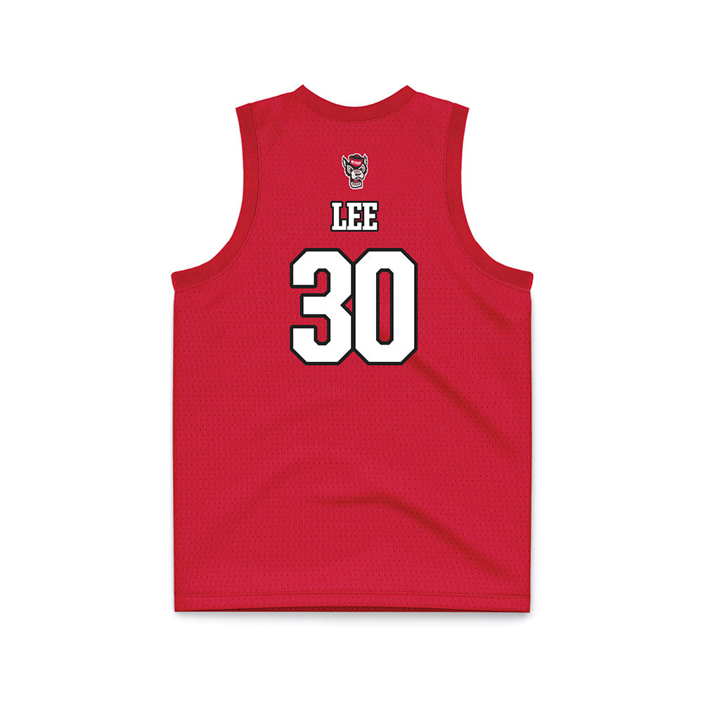 NC State - NCAA Men's Basketball : Sung Jin Lee - Red Basketball Jersey-1