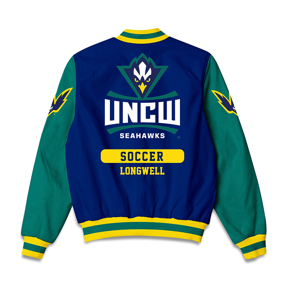 UNC Wilmington - NCAA Women's Soccer : Hailey Longwell - Bomber Jacket-1