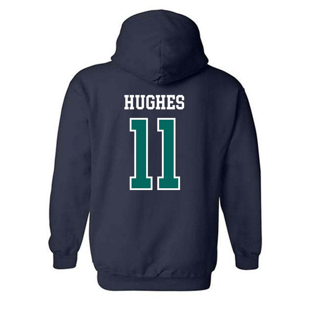 UNC Wilmington - NCAA Baseball : Mason Hughes - Sports Shersey Hooded Sweatshirt-1