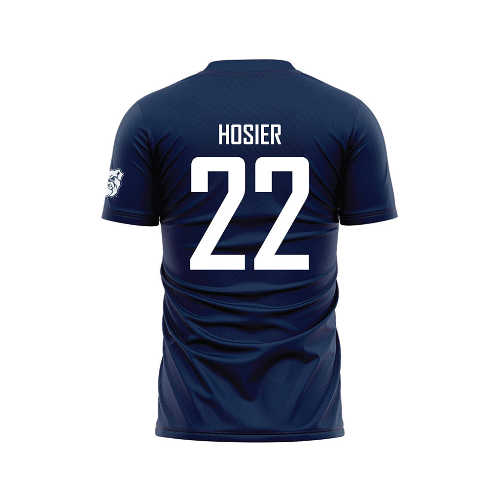 Butler - NCAA Men's Soccer : Charlie Hosier - Navy Soccer Jersey-1