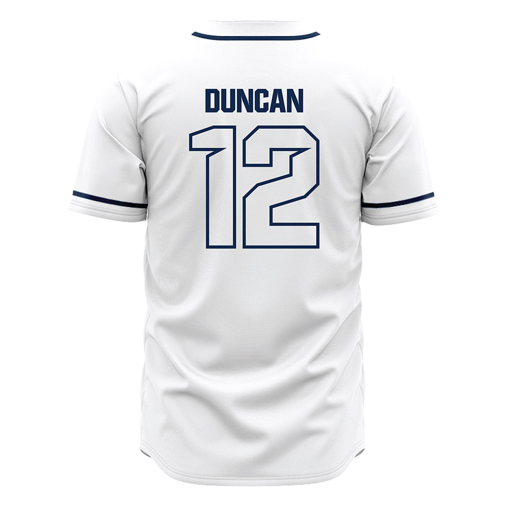 Butler - NCAA Baseball : Gunnar Duncan - White Jersey-1