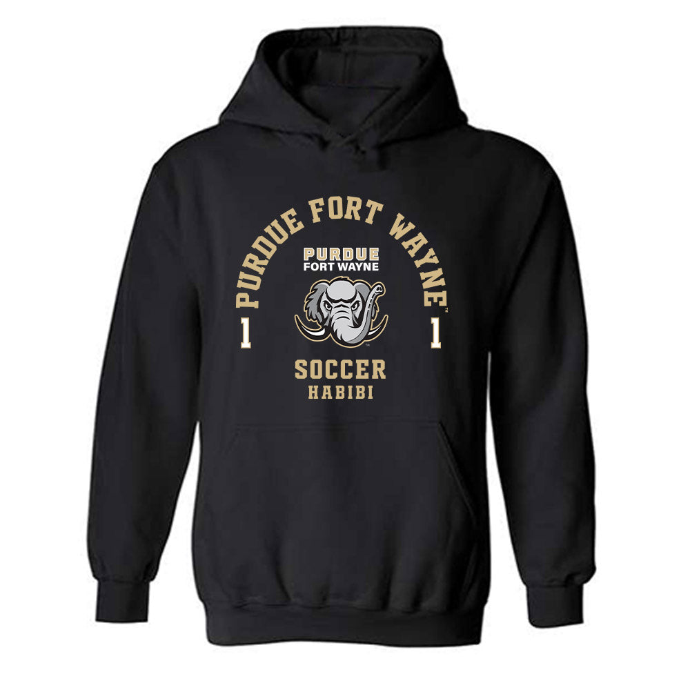 PFW - NCAA Men's Soccer : Amir Habibi - Classic Fashion Shersey Hooded Sweatshirt-0