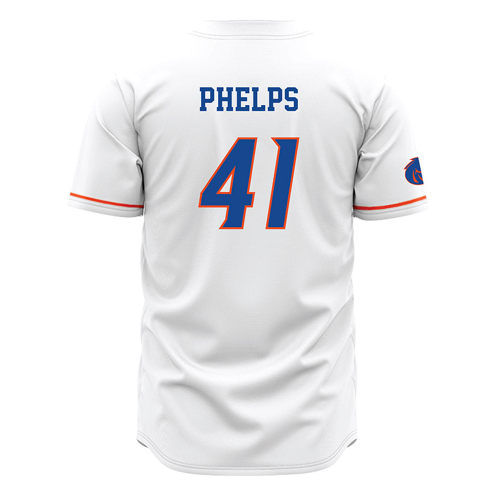 Boise State - NCAA Football : Boen Phelps - White Jersey