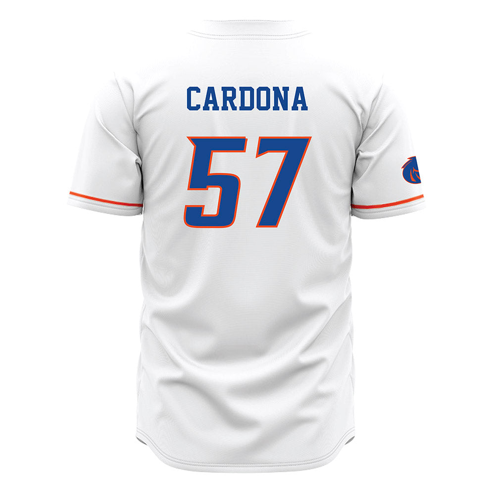 Boise State - NCAA Football : Nathan Cardona - White Jersey