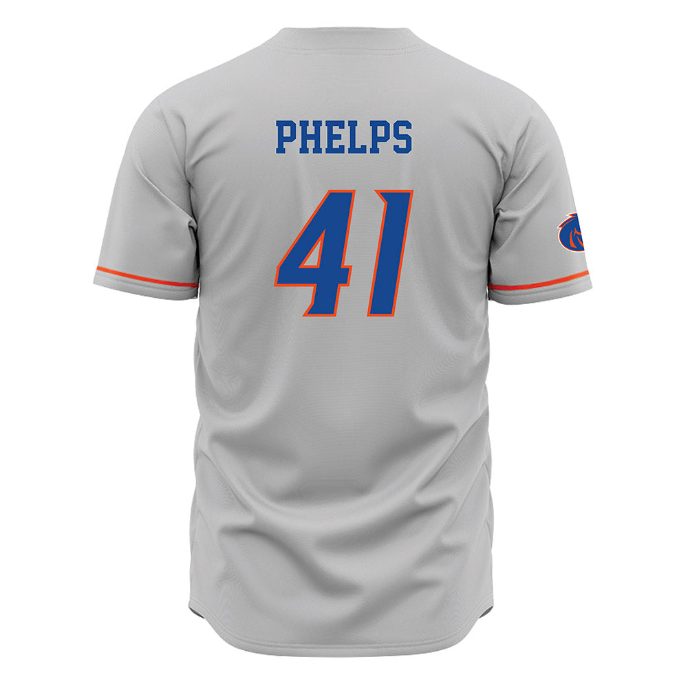 Boise State - NCAA Football : Boen Phelps - Grey Jersey