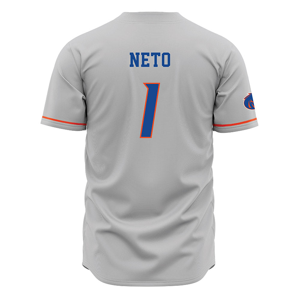 Boise State - NCAA Men's Basketball : Aginaldo Neto - Grey Jersey-1