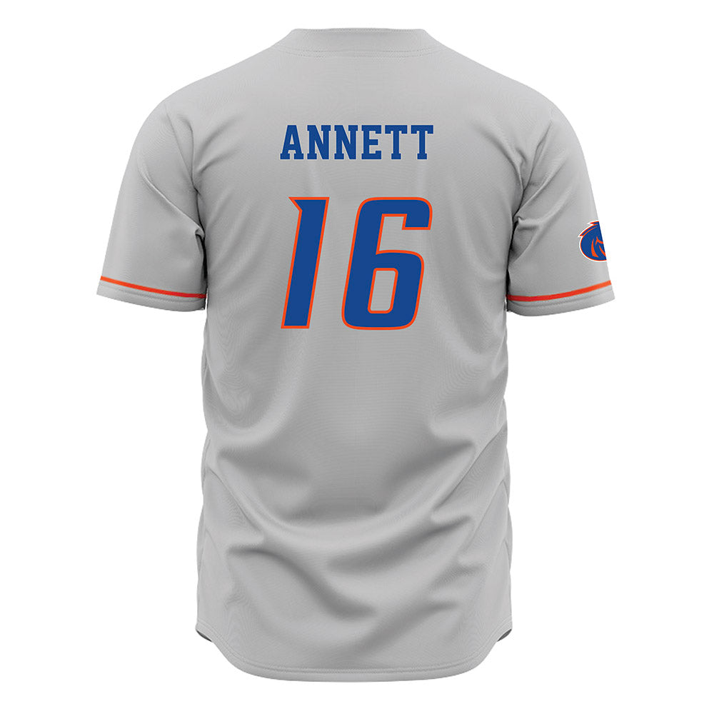 Boise State - NCAA Football : Kaleb Annett - Grey Jersey