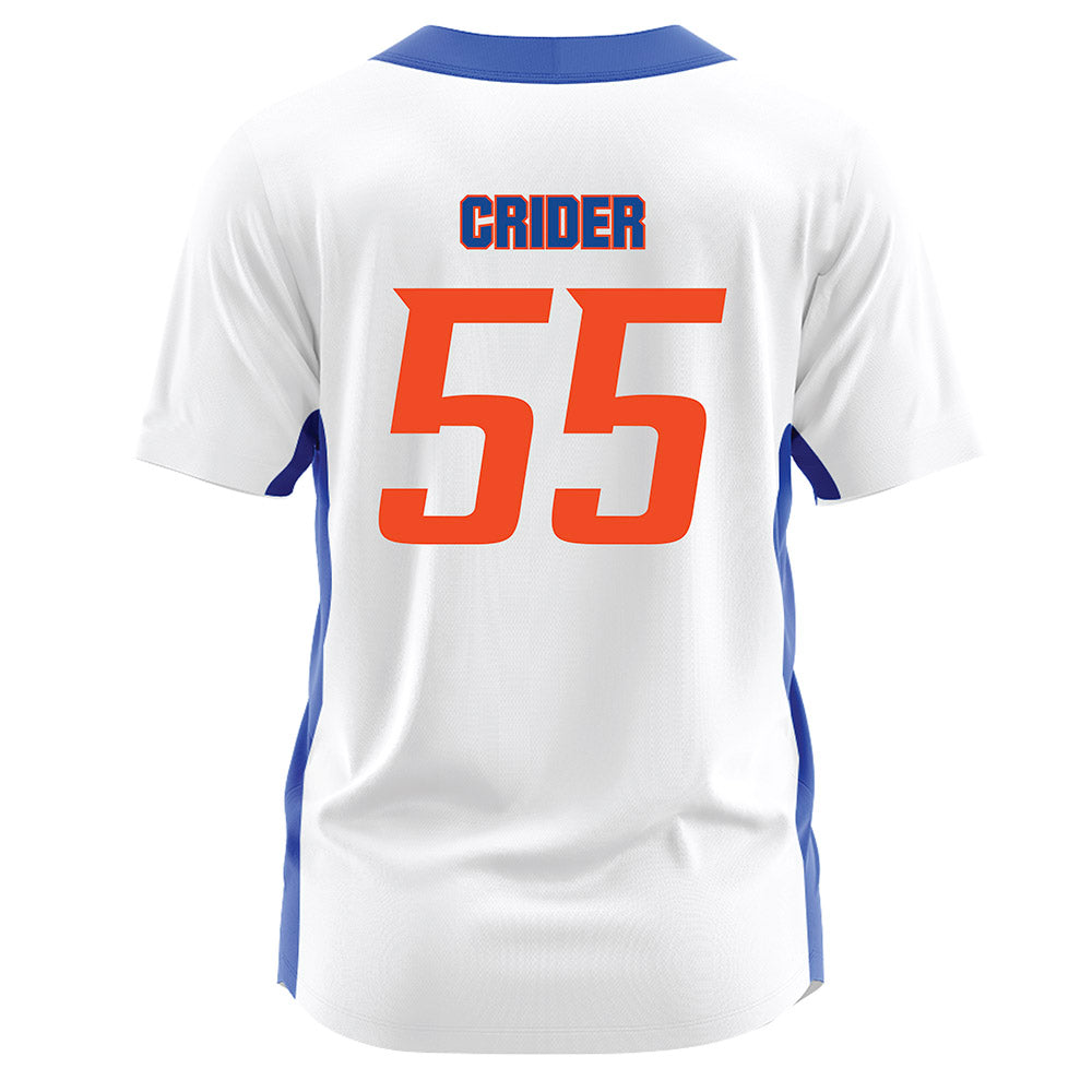 Boise State - NCAA Softball : Jorja Crider - White Jersey-1