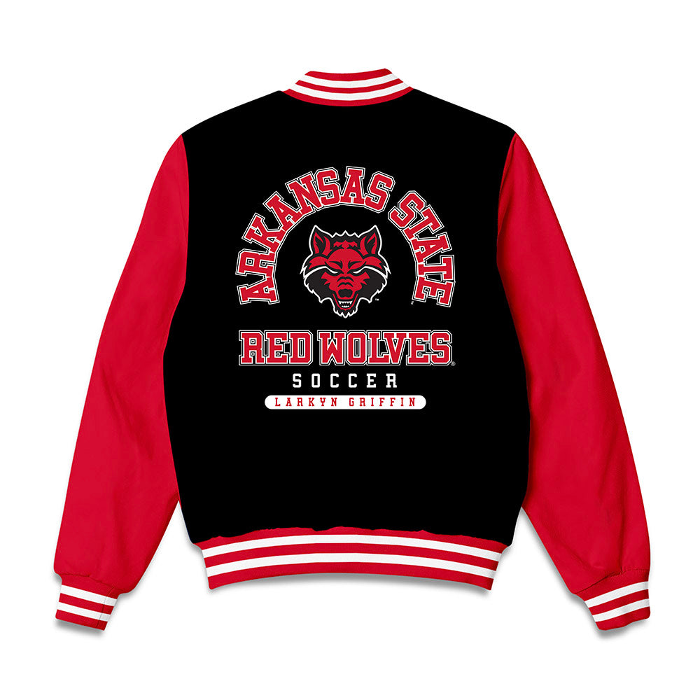 Arkansas State - NCAA Women's Soccer : Larkyn Griffin - Bomber Jacket-1