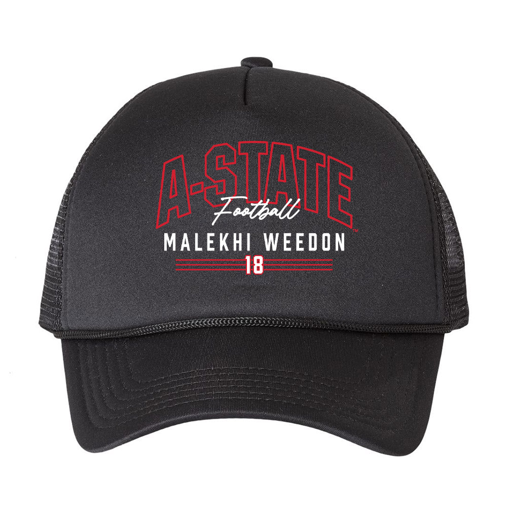 Arkansas State - NCAA Football : Malekhi Weedon - Trucker Hat-0