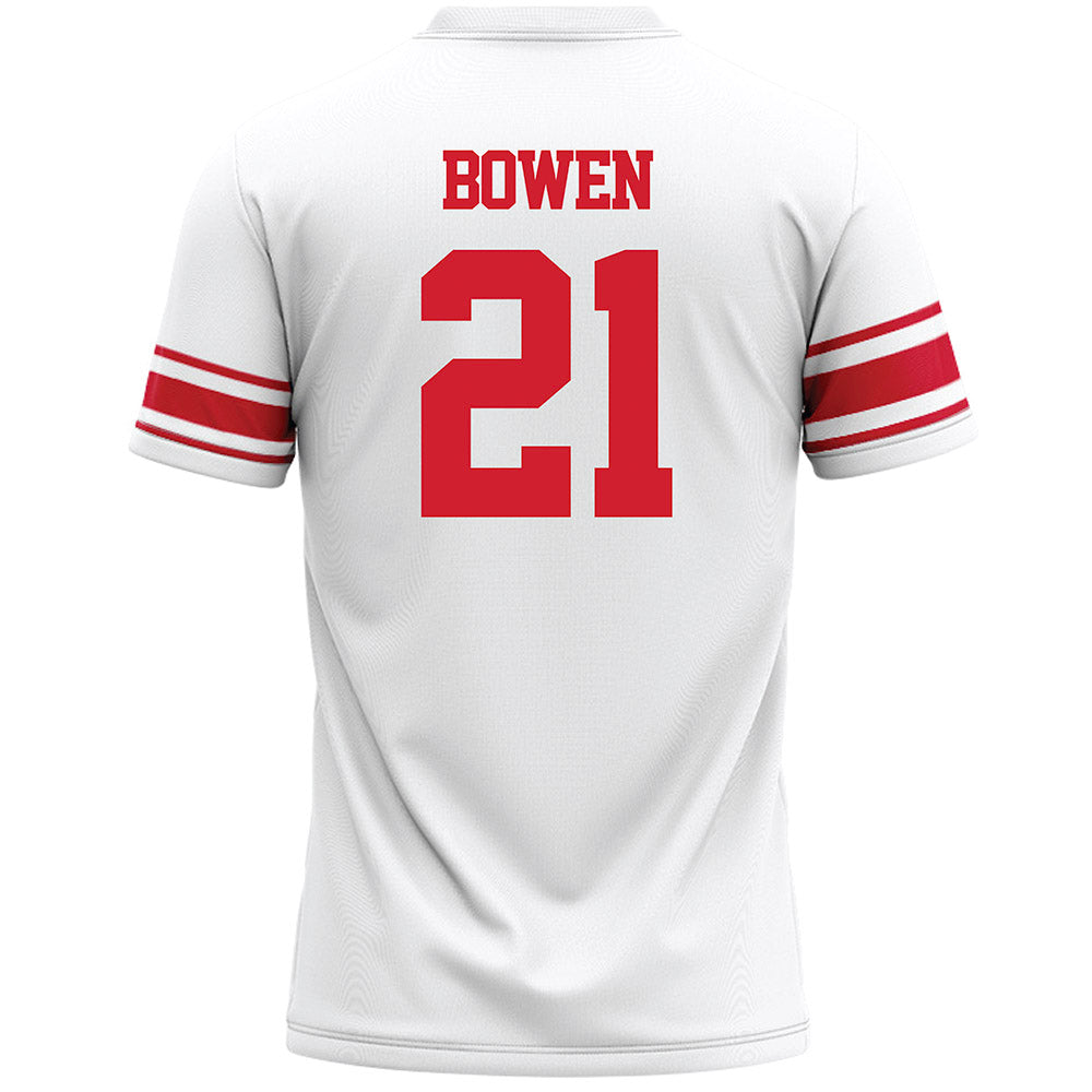 Marist - NCAA Men's Lacrosse : Simon Bowen - White Lacrosse Jersey -1
