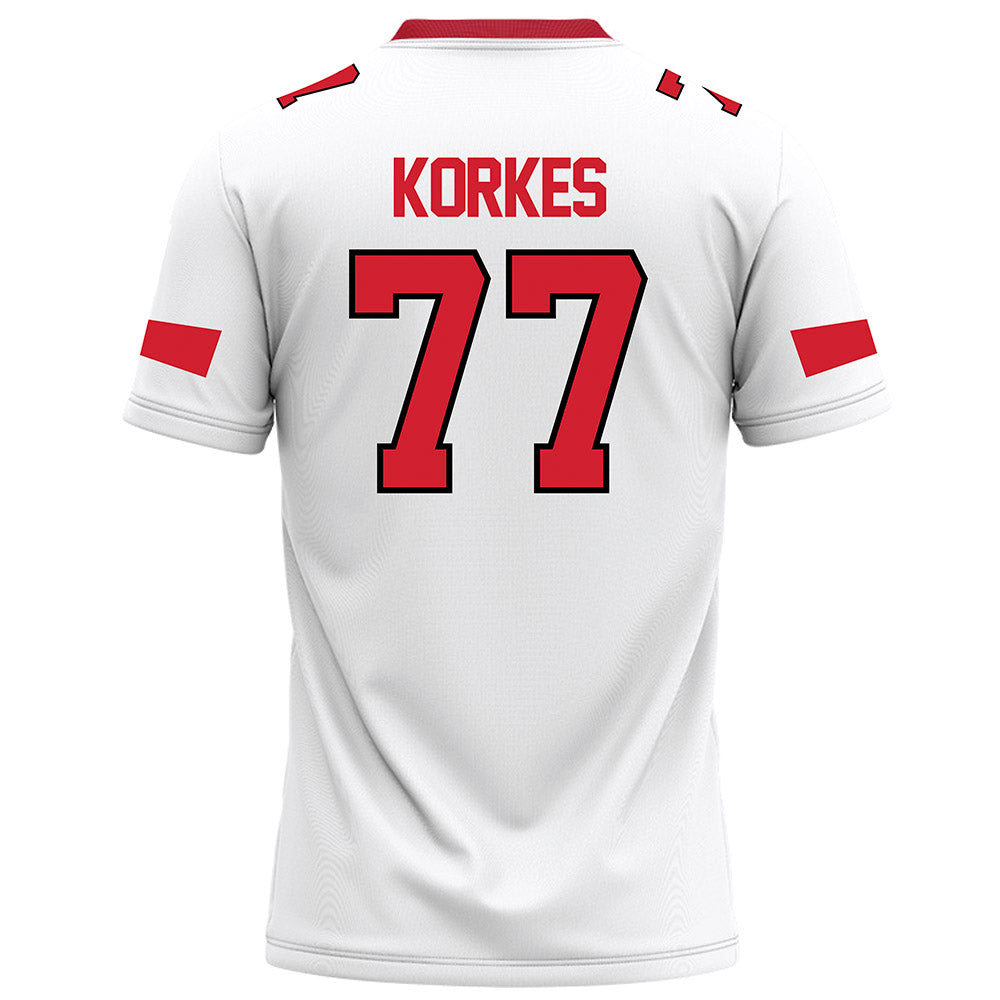 Marist - NCAA Football : Ethan Korkes - White Football Jersey-1
