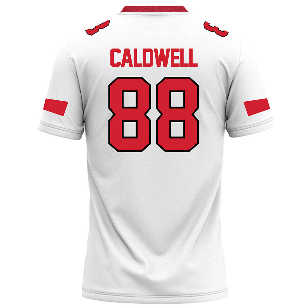 Marist - NCAA Football : Jordan Caldwell - White Football Jersey-1