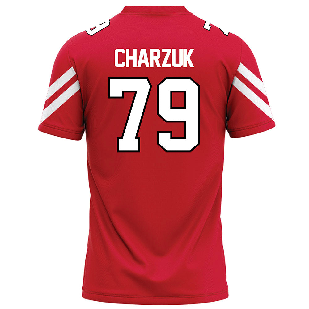 Marist - NCAA Football : Dixon Charzuk - Red Football Jersey-1