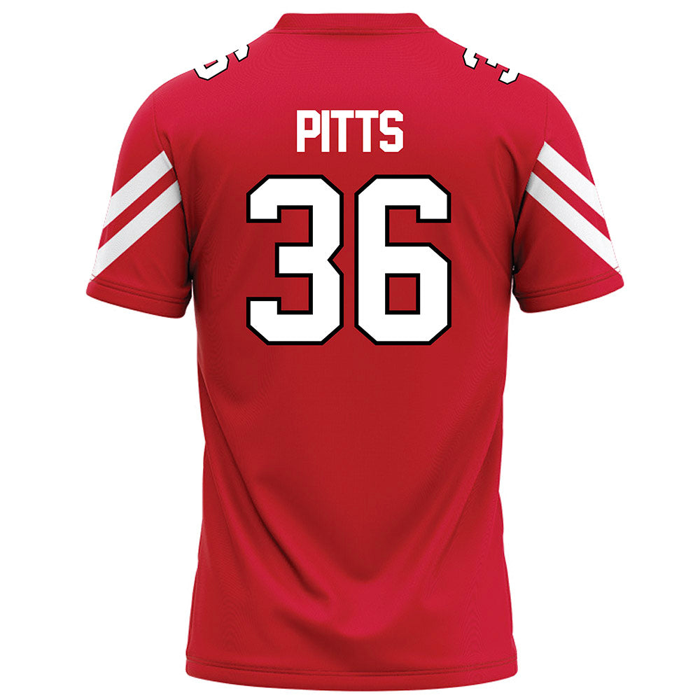 Marist - NCAA Football : Corey Pitts - Red Football Jersey-1