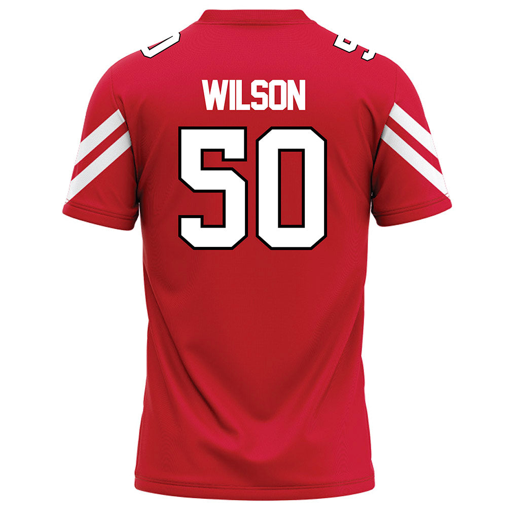 Marist - NCAA Football : Trevor Wilson - Red Football Jersey-1