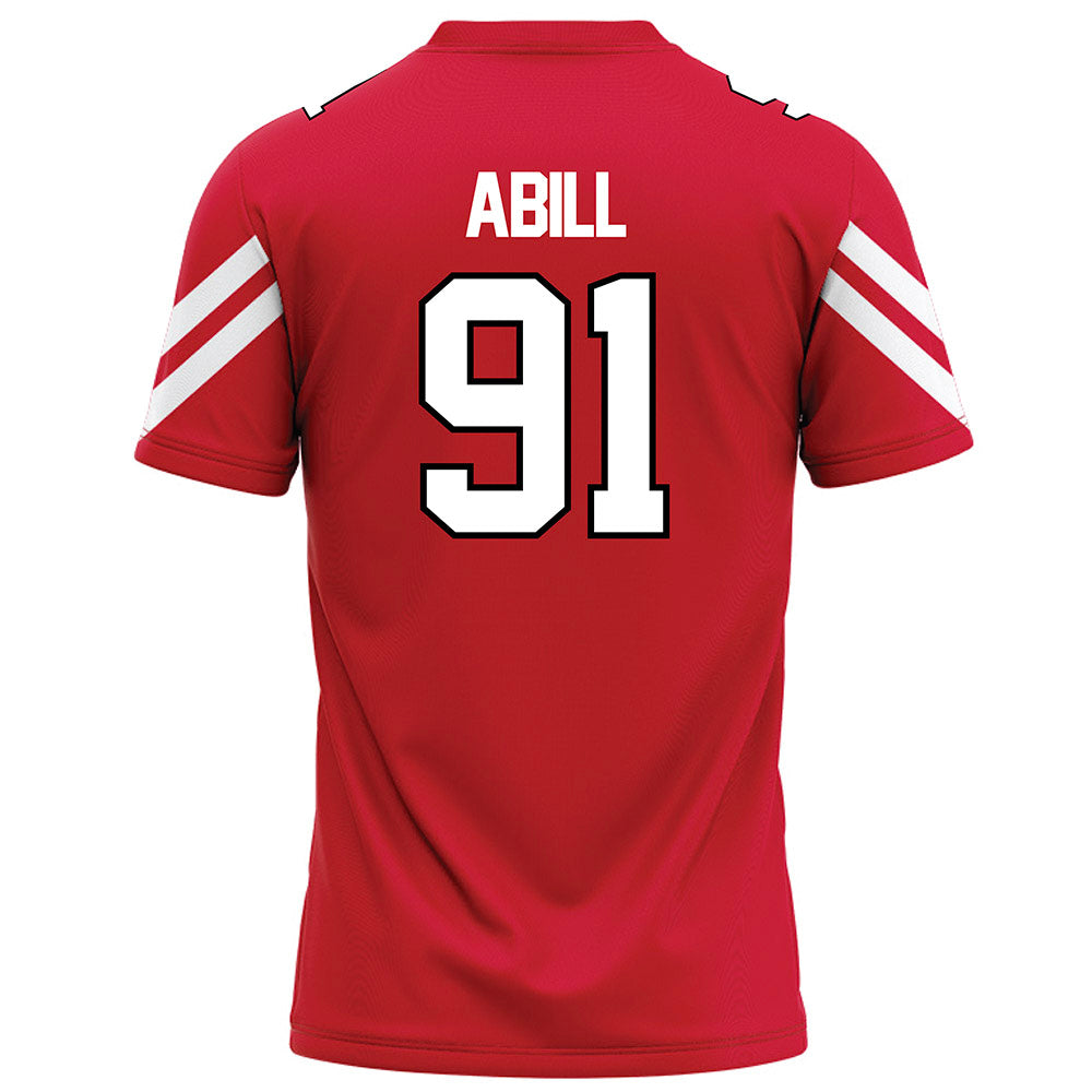Marist - NCAA Football : Joseph Abill - Red Football Jersey-1