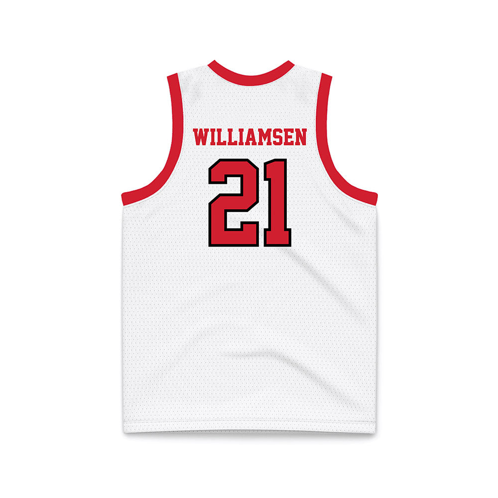 Marist - NCAA Women's Basketball : Danielle Williamsen - White Basketball Jersey-1