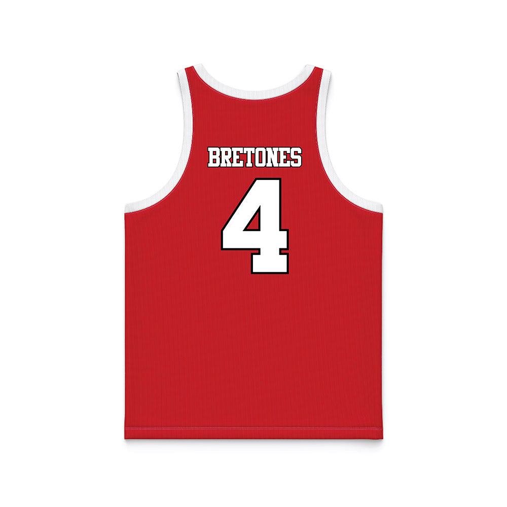 Marist - NCAA Women's Basketball : Kasey Bretones - Red Basketball Jersey-1