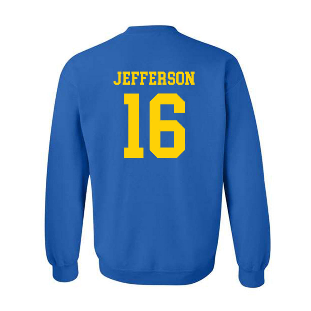 Delaware - NCAA Football : Noah Jefferson - Fashion Shersey Crewneck Sweatshirt-1