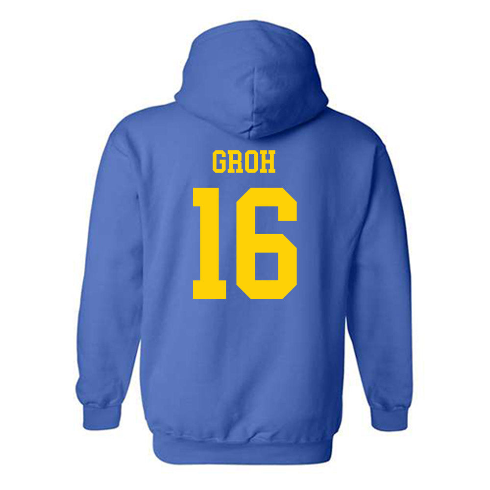 Delaware - NCAA Women's Soccer : Maggie Groh - Fashion Shersey Hooded Sweatshirt-1