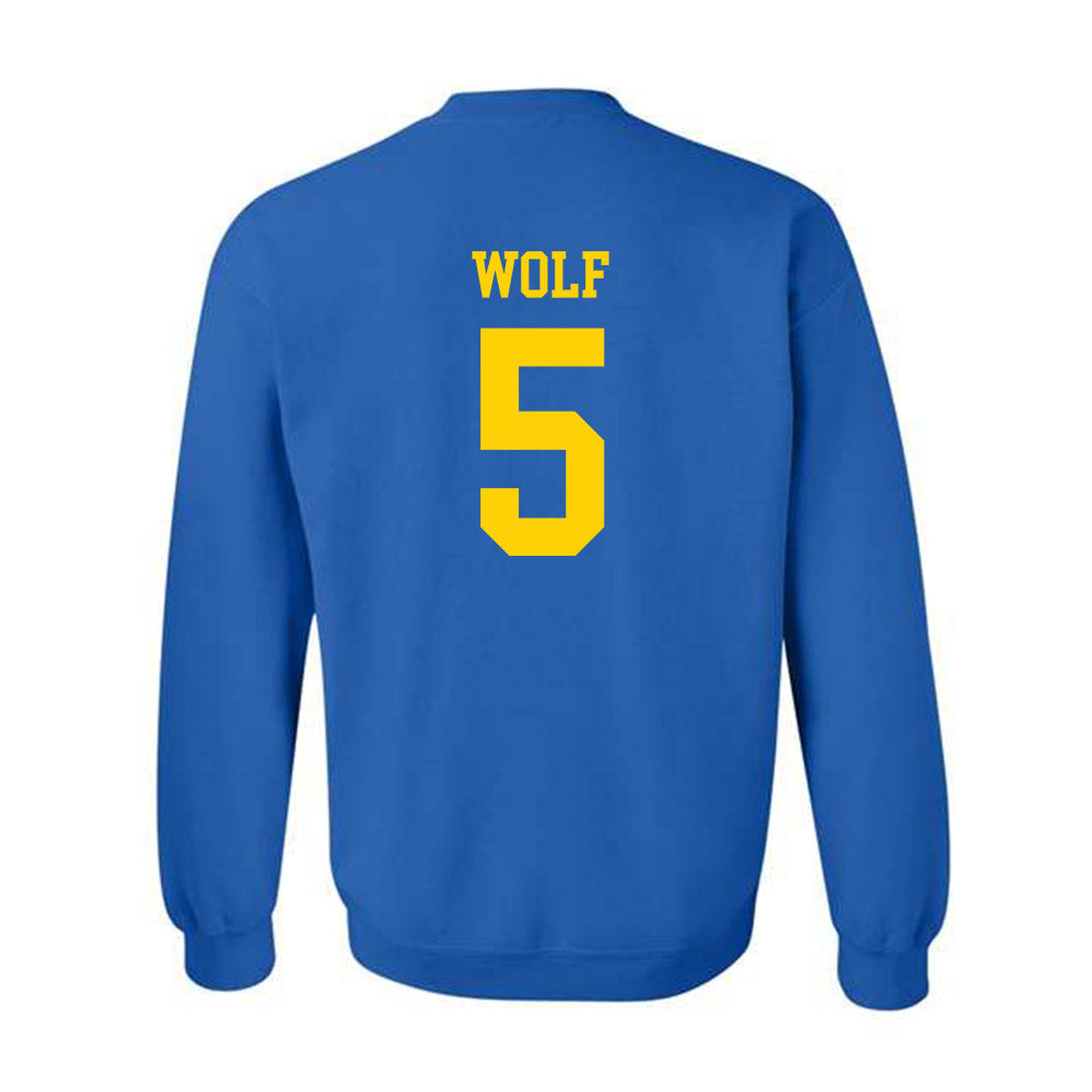 Delaware - NCAA Baseball : Jeremy Wolf - Fashion Shersey Crewneck Sweatshirt-1