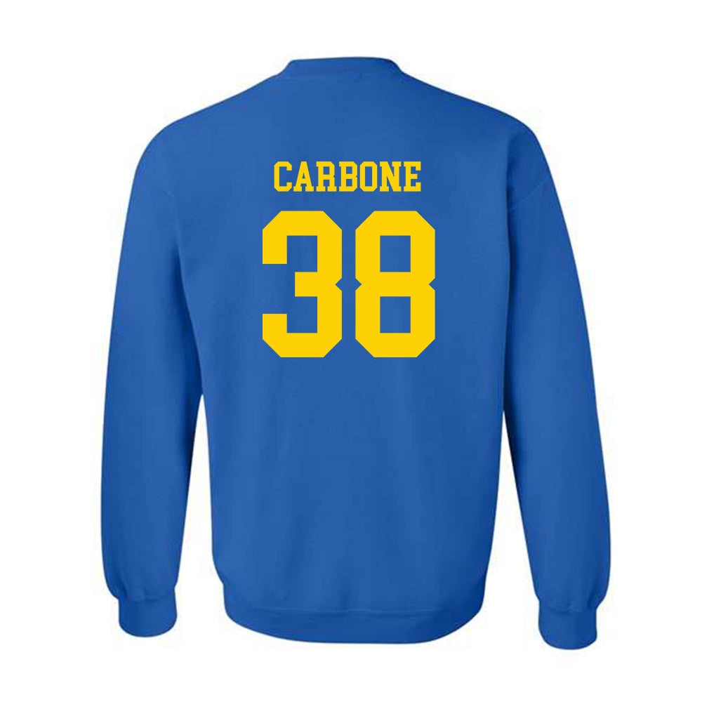 Delaware - NCAA Baseball : Cole Carbone - Fashion Shersey Crewneck Sweatshirt-1