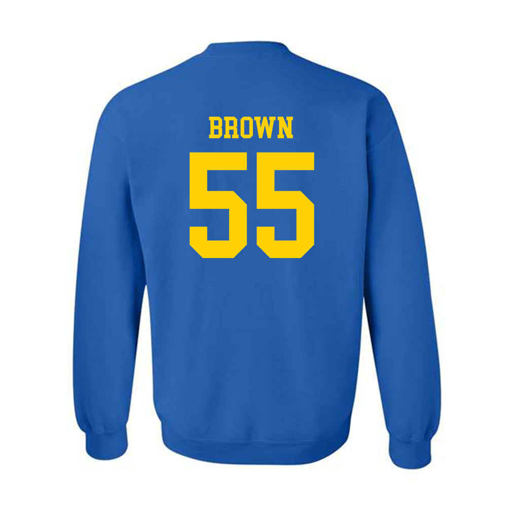 Delaware - NCAA Men's Basketball : Jameel Brown - Fashion Shersey Crewneck Sweatshirt-1