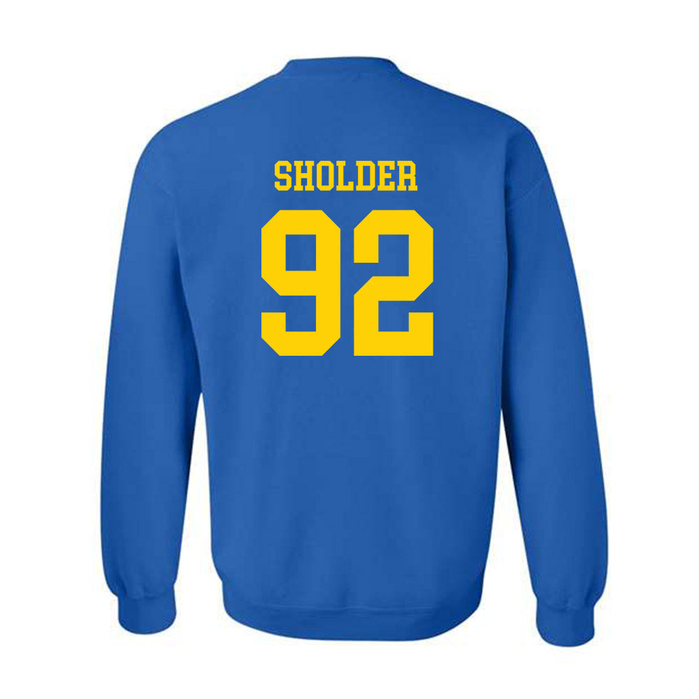 Delaware - NCAA Football : Sky Sholder - Fashion Shersey Crewneck Sweatshirt