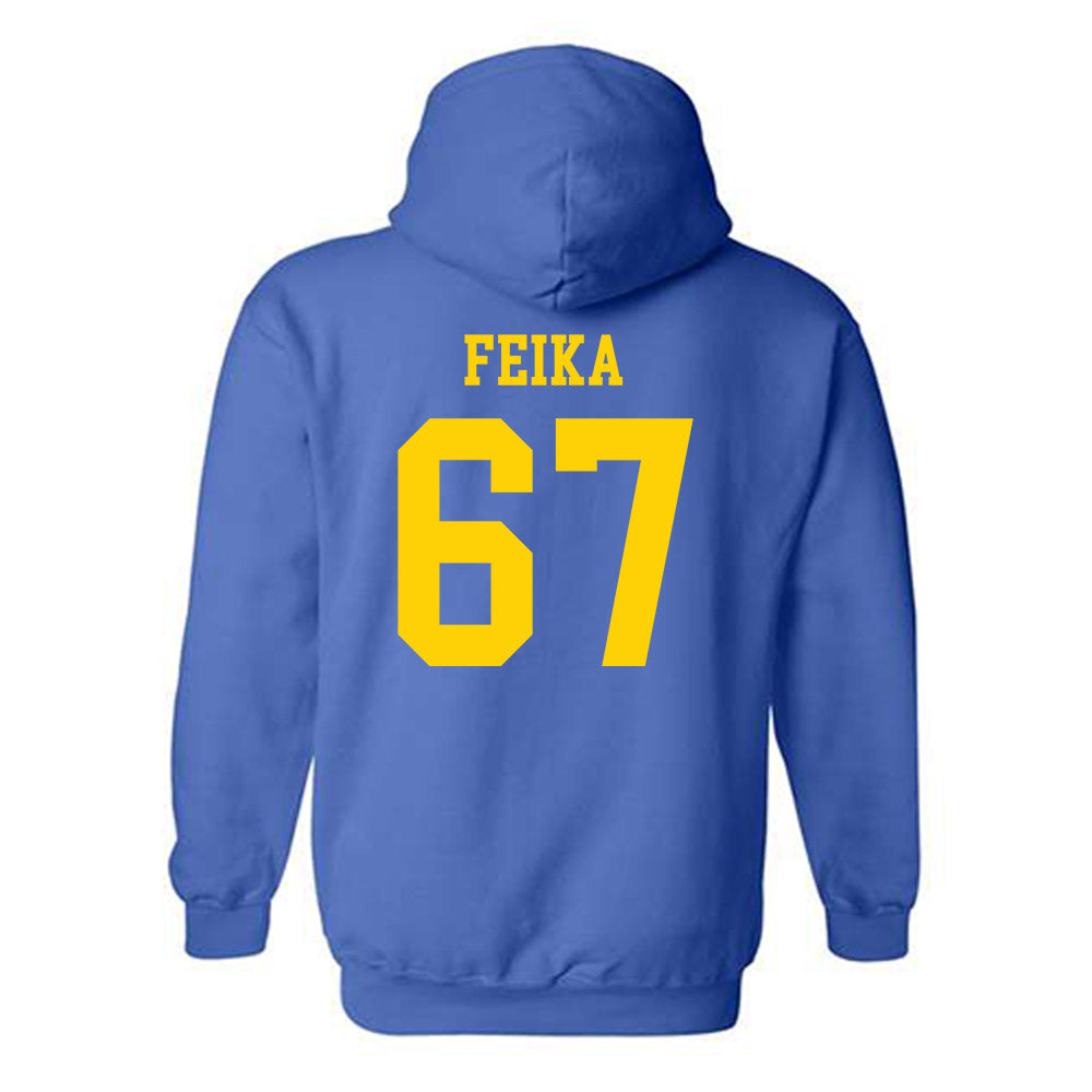Delaware - NCAA Football : Mustafa Feika - Fashion Shersey Hooded Sweatshirt-1