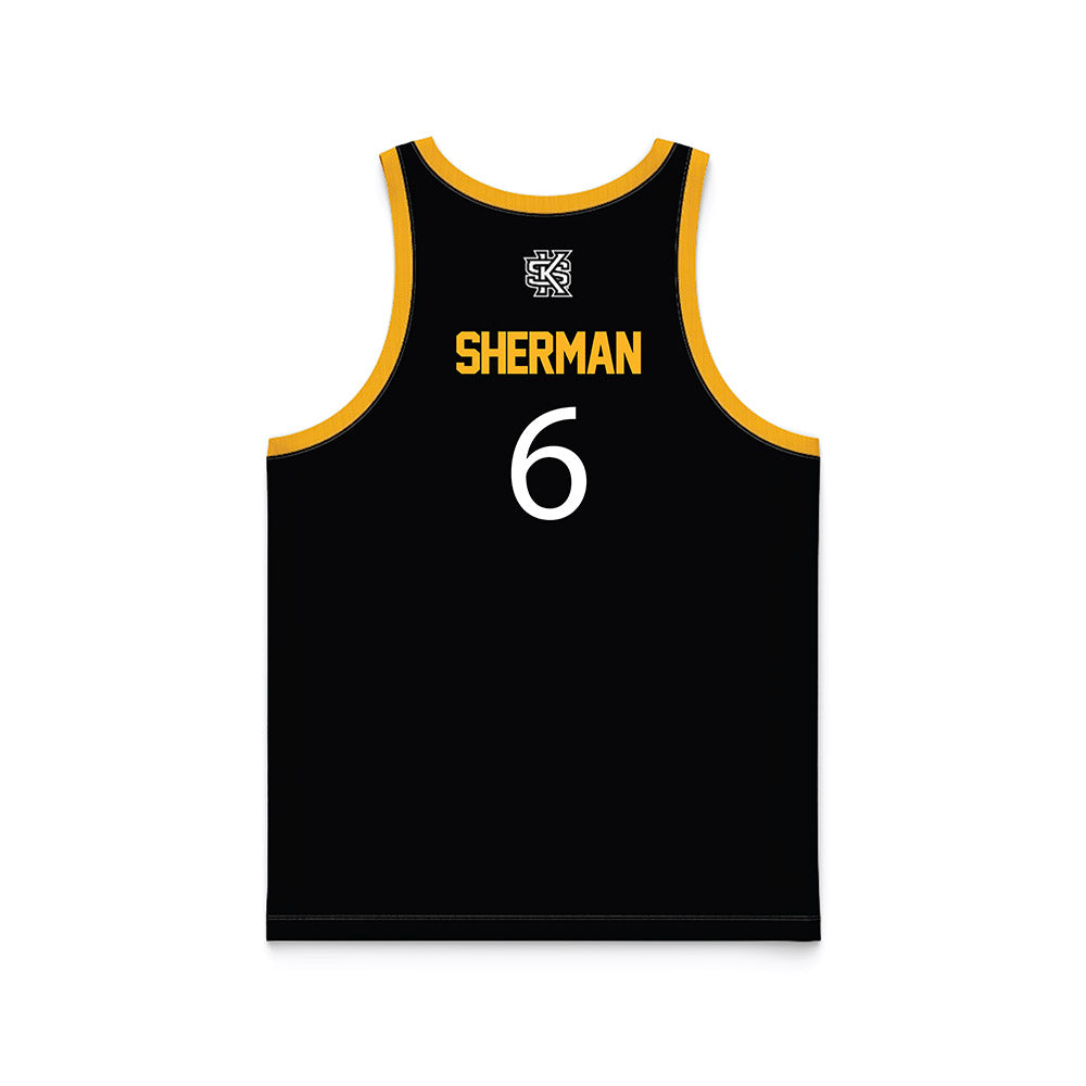 - NCAA Men's Basketball : Frankquon Sherman - Black Basketball Jersey-1
