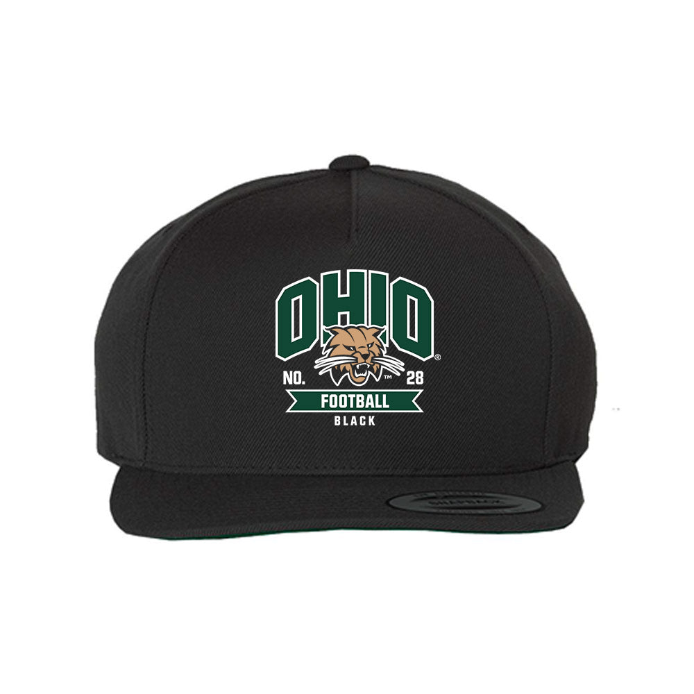 Ohio - NCAA Football : Taliq Black - Snapback Hat-0