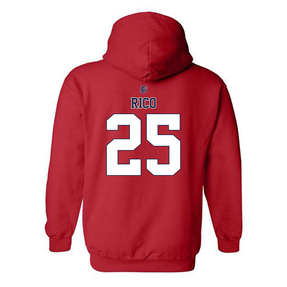 Fresno State - NCAA Baseball : Bo Rico - Sports Shersey Hooded Sweatshirt-1