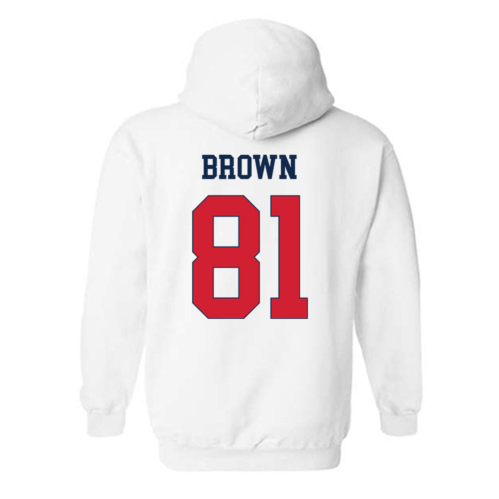 Fresno State - NCAA Football : Jordan Brown - Classic Shersey Hooded Sweatshirt-1