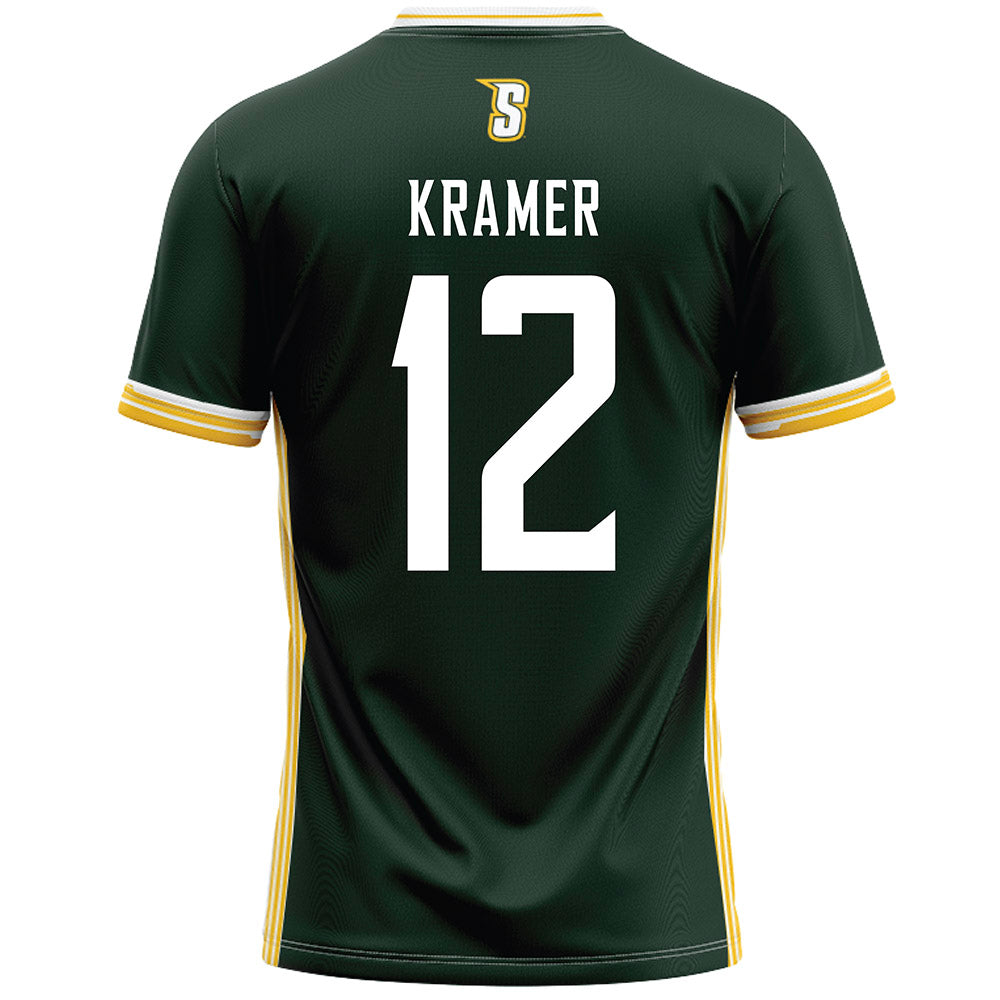 Siena - NCAA Men's Lacrosse : Caden Kramer - Green Lacrosse Jersey -1