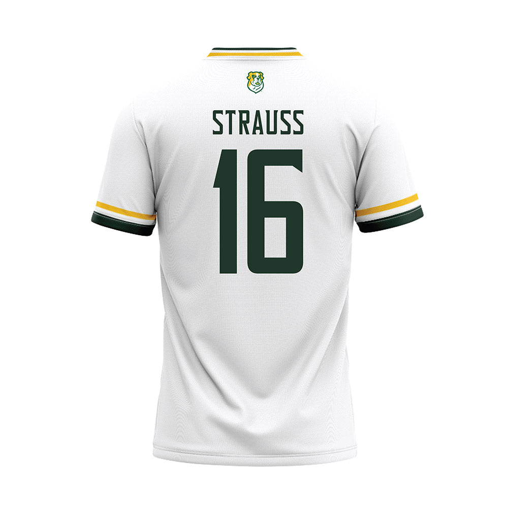 Siena - NCAA Softball : Jordan Strauss - White Jersey-1