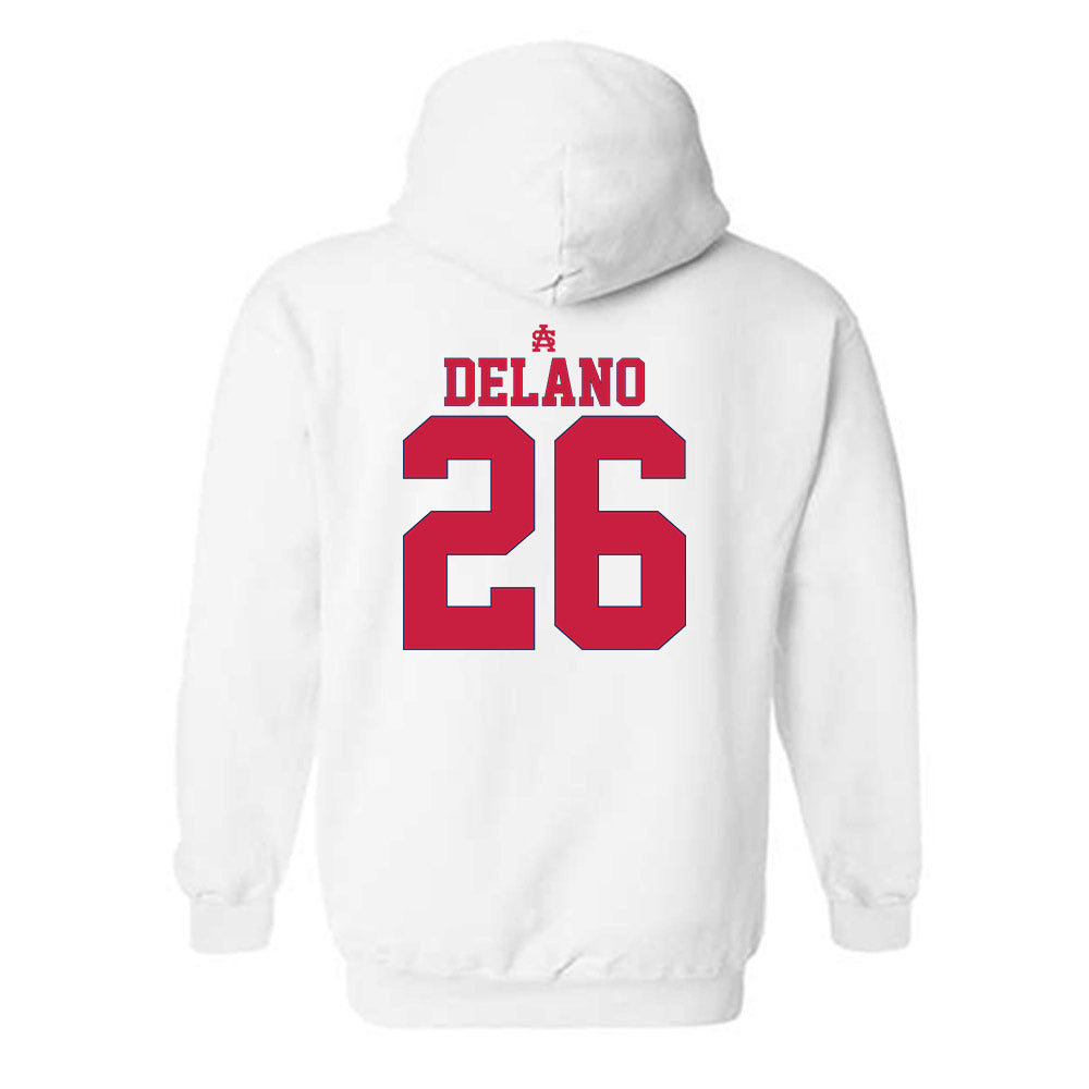 South Alabama - NCAA Baseball : Matthew DeLano - Sports Shersey Hooded Sweatshirt-1