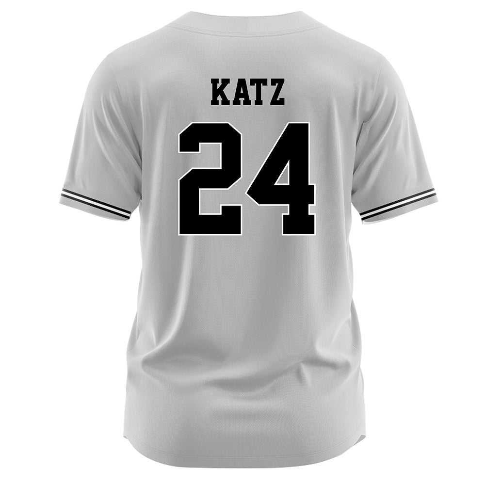 Davidson - NCAA Baseball : Adam Katz - Grey Jersey