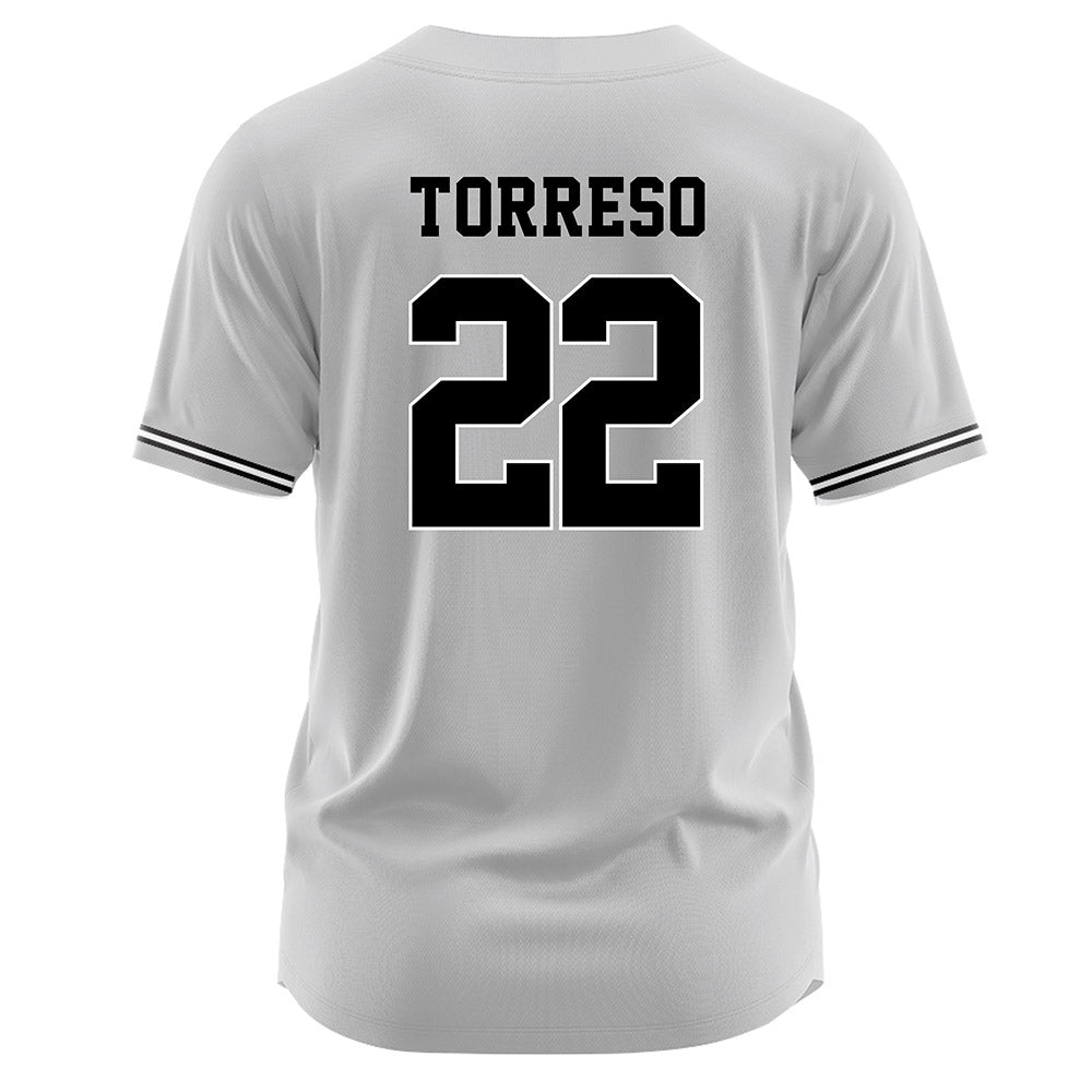 Davidson - NCAA Baseball : Anthony Torreso - Grey Jersey