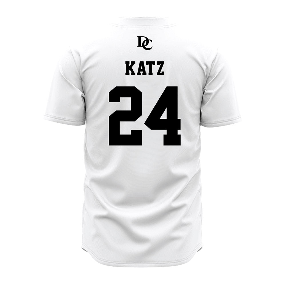 Davidson - NCAA Baseball : Adam Katz - White Jersey