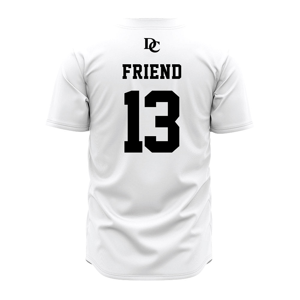 Davidson - NCAA Baseball : Jacob Friend - White Jersey