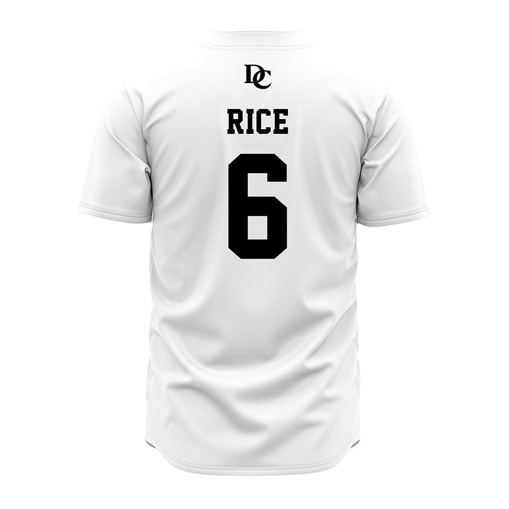 Davidson - NCAA Baseball : Aidan Rice - White Jersey
