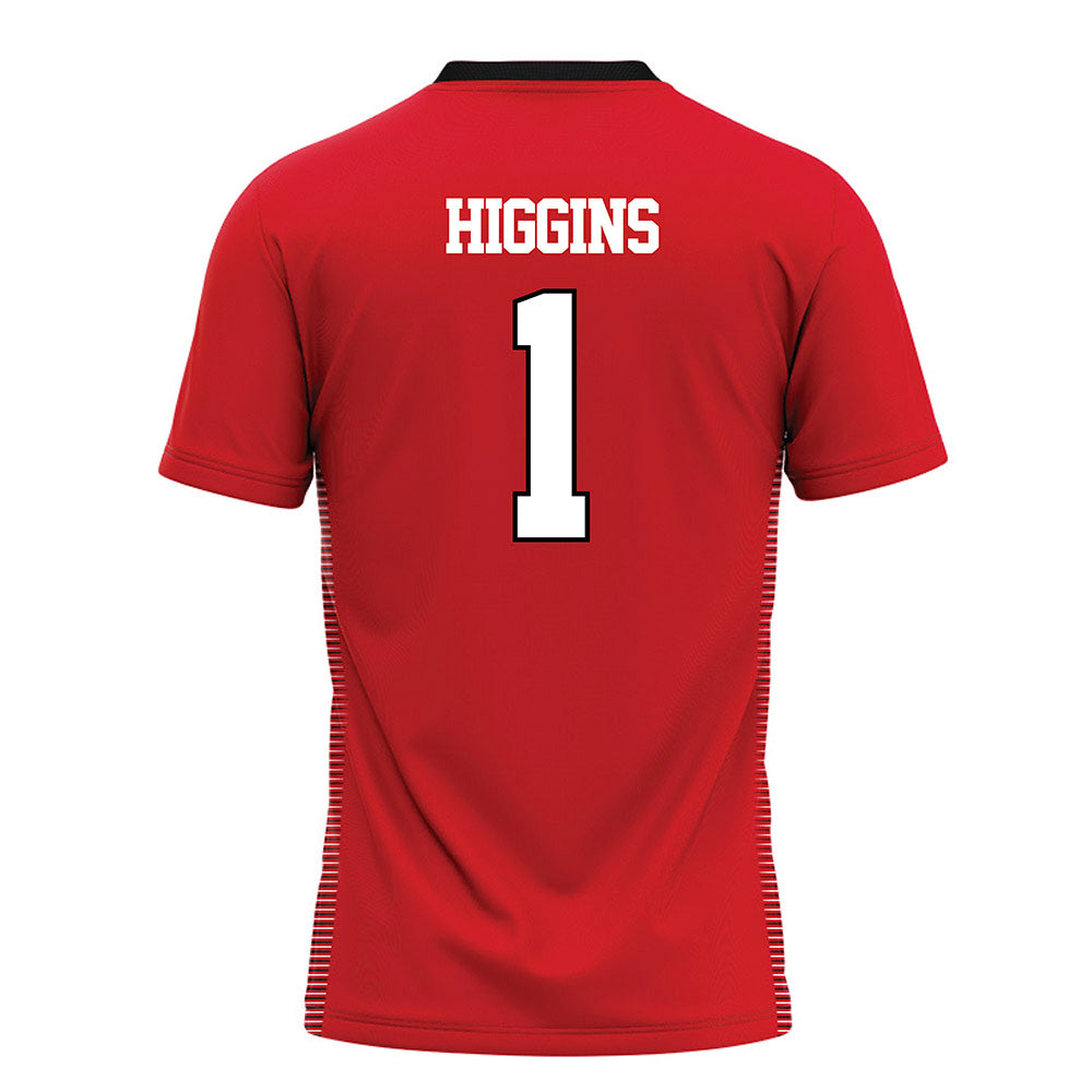 Davidson - NCAA Baseball : Justin Higgins - Red Jersey